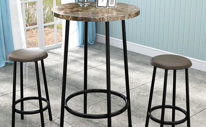 AWQM 3 Piece Bar Table Set AWQM 3 Piece Bar Table Set