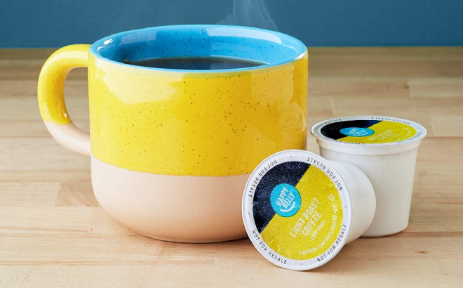 Amazon Brand Happy Belly Light Roast Morning Light Coffee Pods