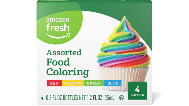 Amazon Fresh Assorted Food Coloring 4 Pack Amazon Fresh Assorted Food Coloring 4 Pack