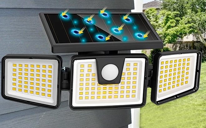 Ameritop Three Head LED Sensor Lights 2 pack