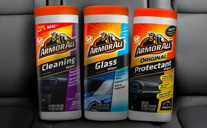 Armor All Protectant Glass Cleaning Wipes