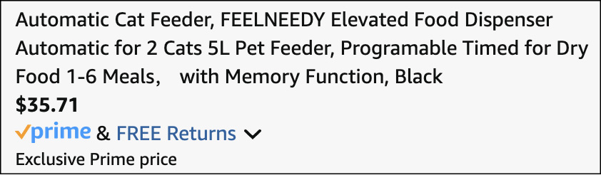 Automatic Cat Feeder Checkout