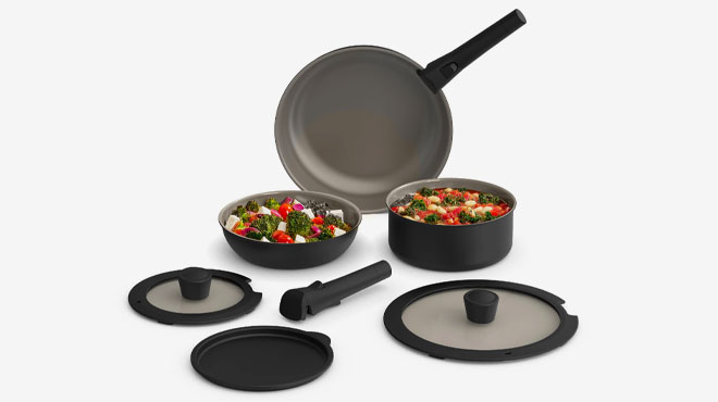 Bella 8 Piece Removable Handle Cookware Set