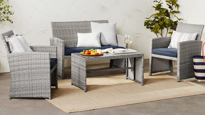 Best Choice Products 4 Piece Outdoor Patio Set Best Choice Products 4 Piece Outdoor Patio Set