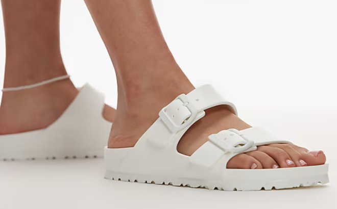 Birkenstock Arizona Eva Womens Sandals in White Color