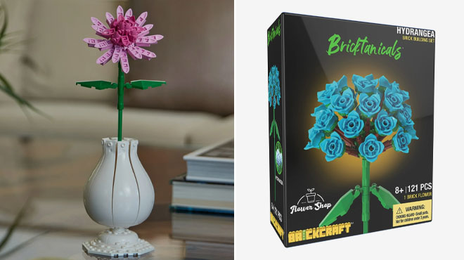 Brickcraft Bricktanicals Dahlia and Hydrangea Building Kits Brickcraft Bricktanicals Dahlia and Hydrangea Building Kits