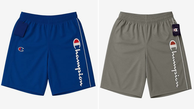 Champion Mens Athletic Logo Shorts Champion Mens Athletic Logo Shorts