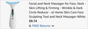 Checkout page of Facial Neck Massager
