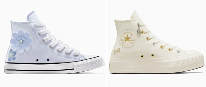 Converse Gradient Flower and Platform Luck Charms Shoes Converse Gradient Flower and Platform Luck Charms Shoes