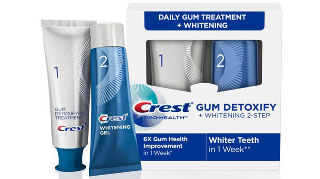 Crest Pro Health Gum Detoxify Whitening 2 Step Toothpaste