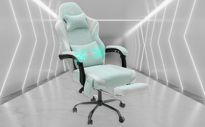 Douxlife Spring Cushion Massage Gaming Chair in the Room