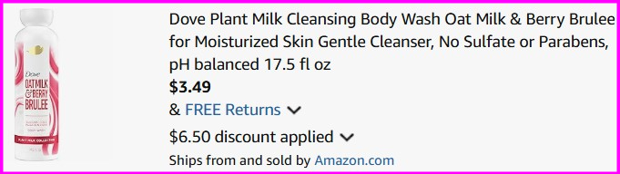Dove Body Wash Checkout Dove Body Wash Checkout