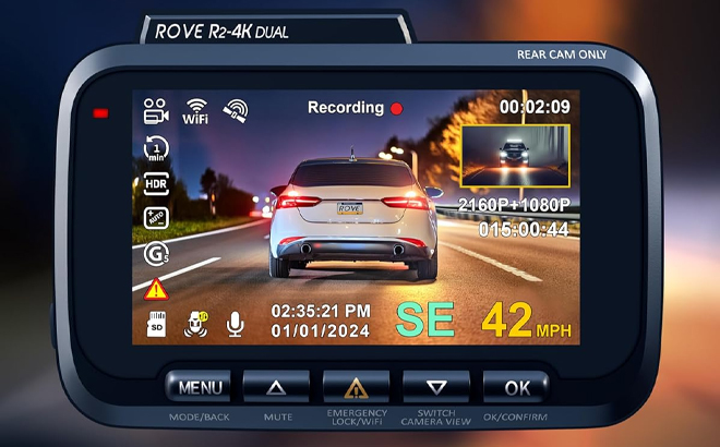 Dual Dash Cam Front and Rear for Cars