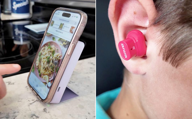 Earbuds Powerbank with Phone Stand