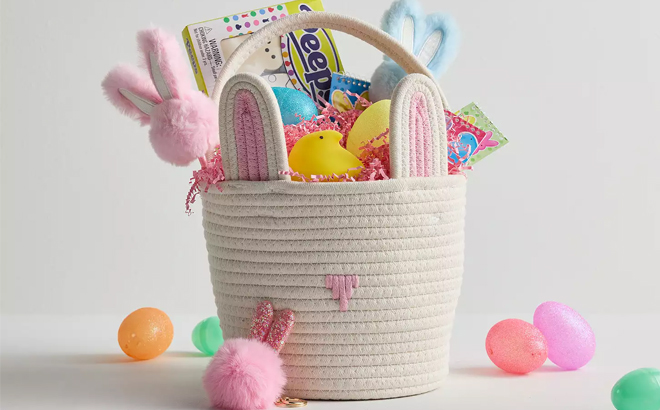 Easter Bunny Rope Basket