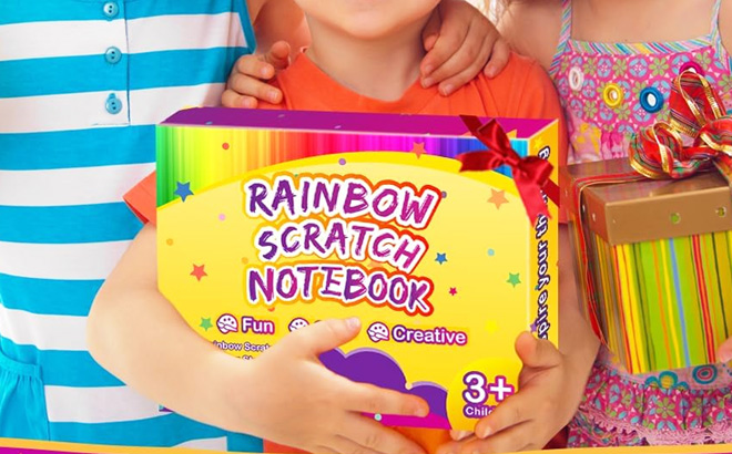 Essentials Scratch Rainbow Art Crafts Notebook