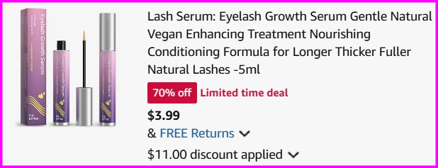 Eyelash Serum Checkout