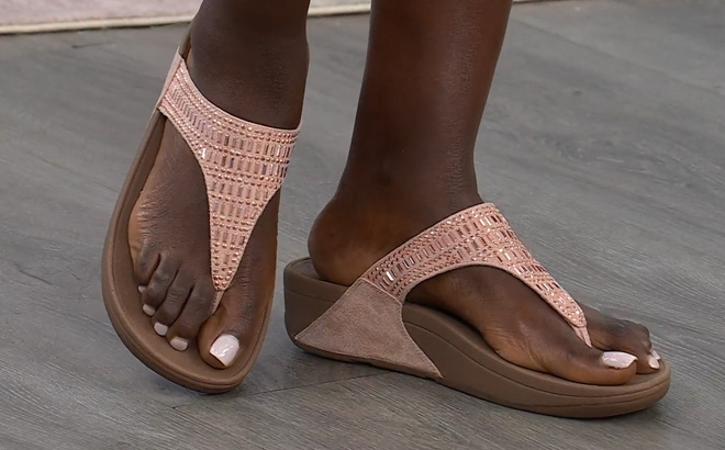 FitFlop Lulu Incastone Toe Post Sandals