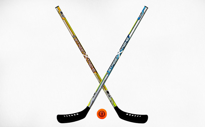 Franklin Sports NHL Kids Street Hockey Stick Set