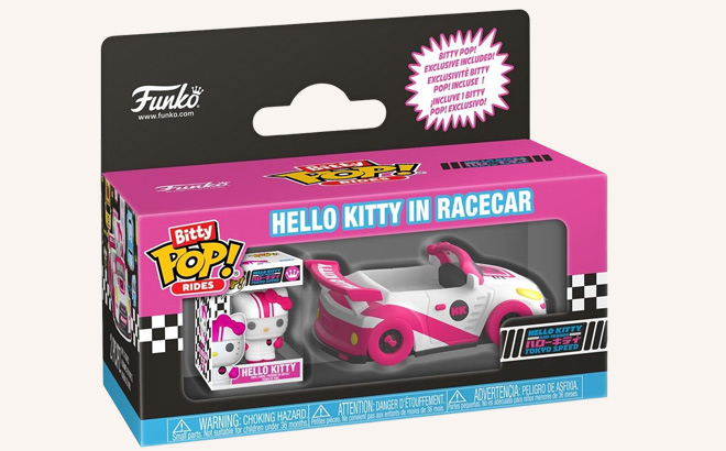 Funko Pop Bitty Ride Sanrio Racecar with Hello Kitty Funko Pop Bitty Ride Sanrio Racecar with Hello Kitty