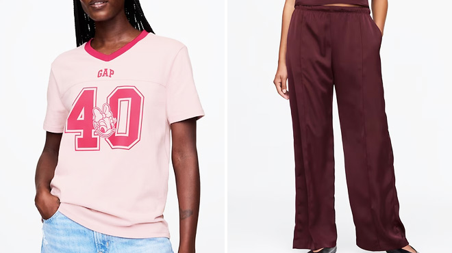 Gap × Disney Womens Varsity Logo T Shirt