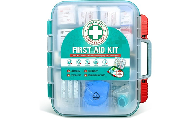 General Medi 420 Pieces Professional First Aid Kit General Medi 420 Pieces Professional First Aid Kit