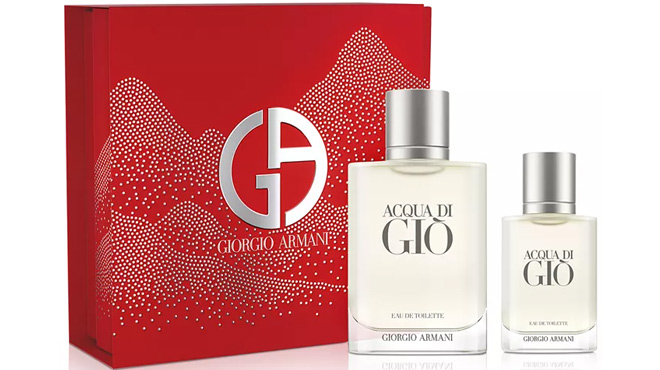 Giorgio Armani Mens 2 Piece Eau de Toilette Gift Set Giorgio Armani Mens 2 Piece Eau de Toilette Gift Set