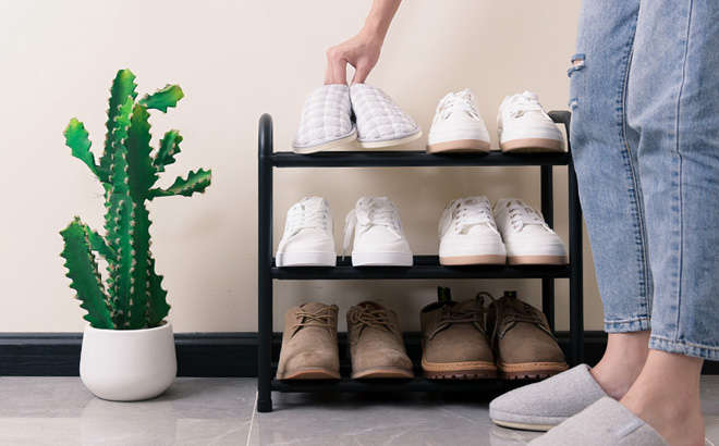 Gonfoam 3 Tier Expandable Shoe Rack Gonfoam 3 Tier Expandable Shoe Rack