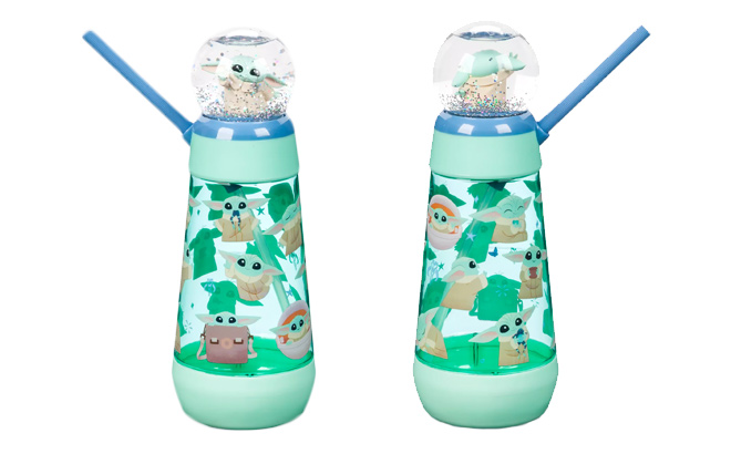 Grogu Snowglobe Tumbler with Straw – Star Wars The Mandalorian Grogu Snowglobe Tumbler with Straw – Star Wars The Mandalorian
