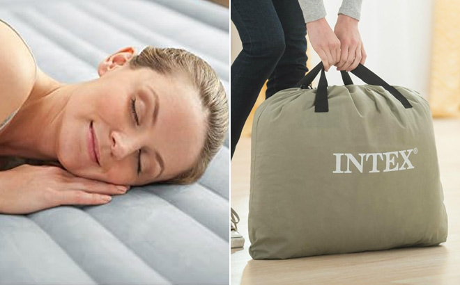 Intex Full Mid Rise Air Mattress Bed Intex Full Mid Rise Air Mattress Bed