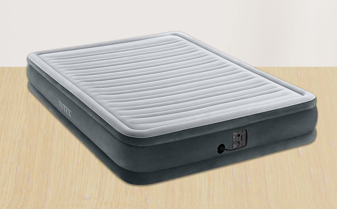 Intex Mid Rise Air Mattress Bed with Built in Pump Intex Mid Rise Air Mattress Bed with Built in Pump