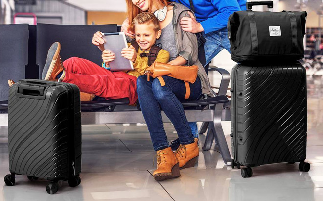 Karl Hardside Hard Shell 3 Piece Luggage Set