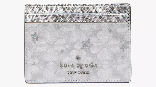 Kate Spade Flower Star Toss Small Slim Card Holder Kate Spade Flower Star Toss Small Slim Card Holder