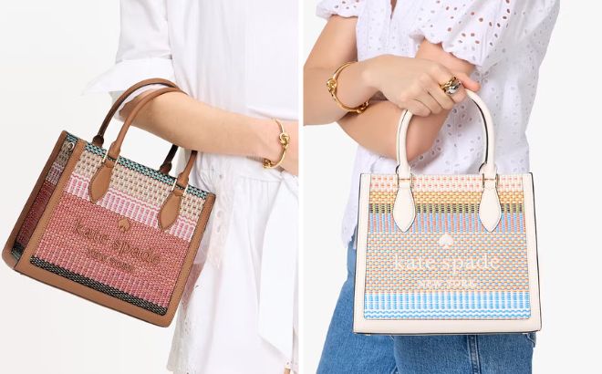 Kate Spade Outlet Ellie Straw Small Tote
