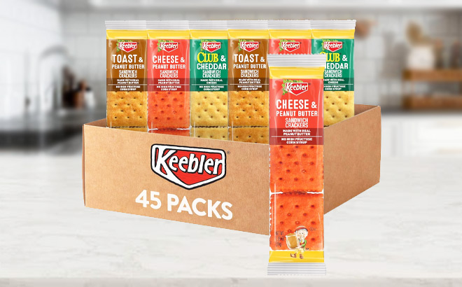 Keebler 45 Count Sandwich Crackers Variety Pack