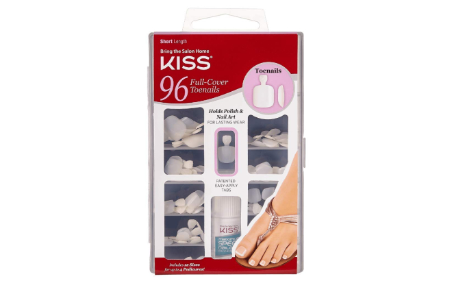 Kiss 96 Count Full Cover Toenails Kit