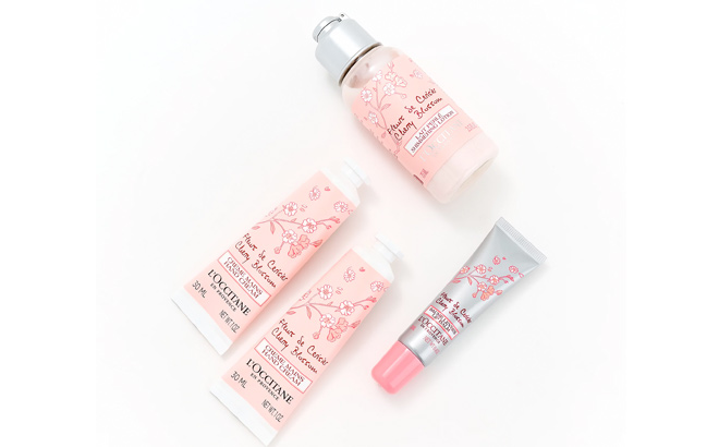 LOccitane Cherry Blossom Body Lip Collection LOccitane Cherry Blossom Body Lip Collection