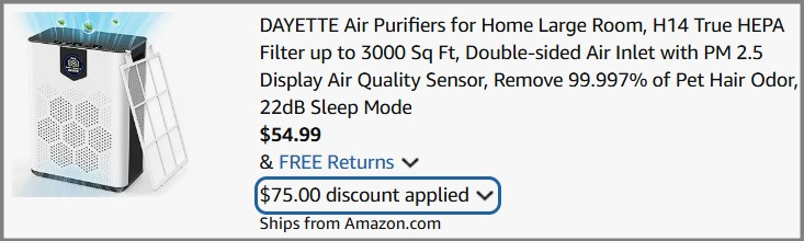Large Room Air Purifier Checkout