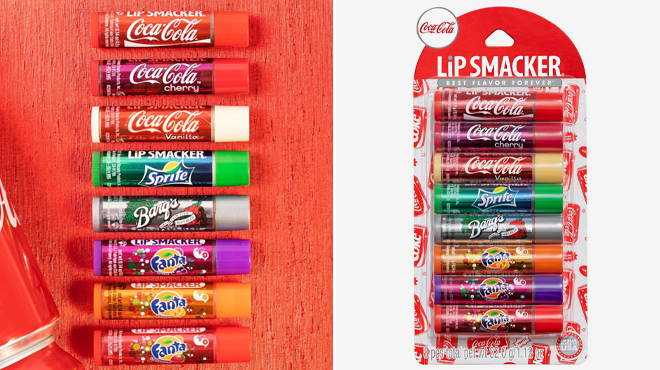 Lip Smacker 8 Count Coca Cola Flavored Balm Set
