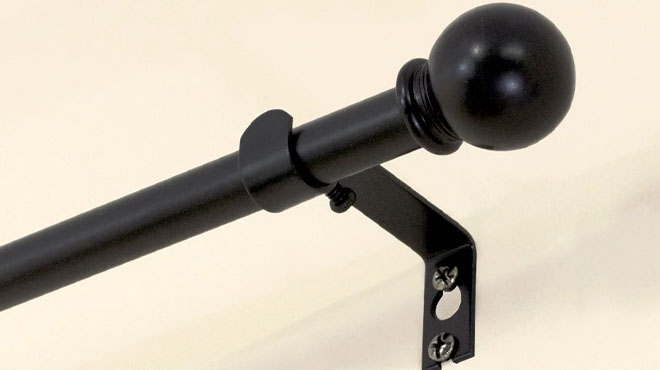 Mainstays 84 inch Ball Single Curtain Rod