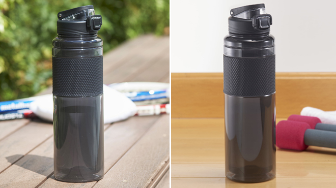 Mainstays Rich Black Solid Print 32 Ounce Water Bottle