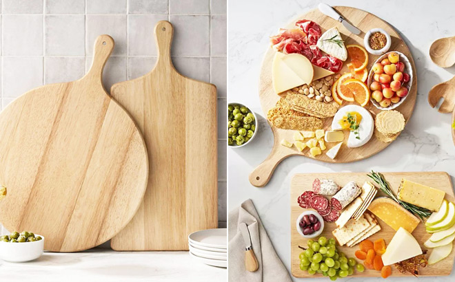 Members Mark Rubber Wood Charcuterie Boards