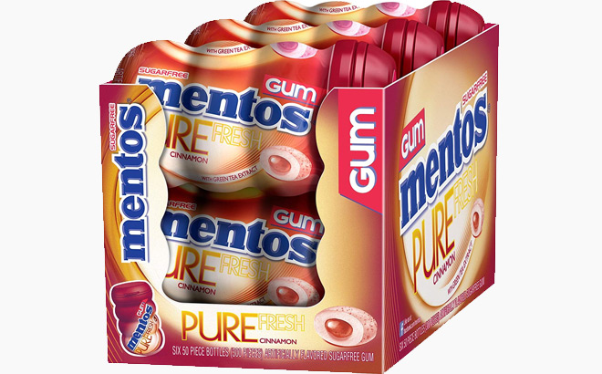 Mentos Pure Fresh Chewing Gum 6 Pack Mentos Pure Fresh Chewing Gum 6 Pack