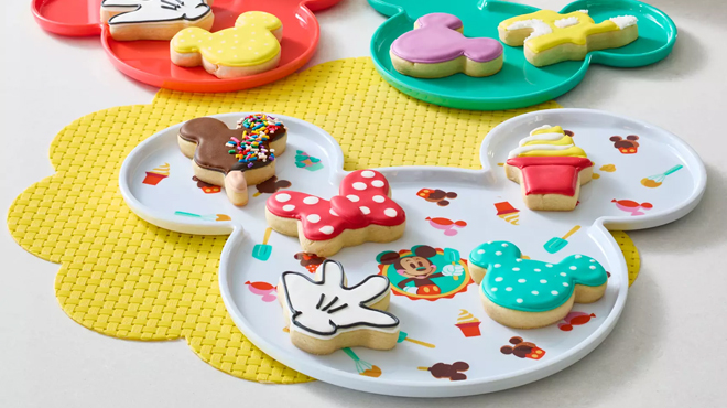 Mickey Mouse Icon Appetizer Plate Set