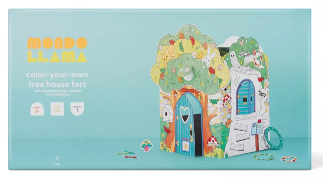 Mondo Llama Color Your Own Tree House Fort