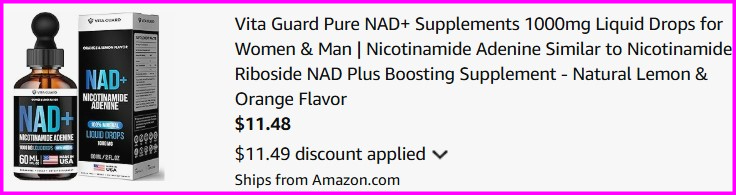 Nad Supplement Liquid Drops Checkout