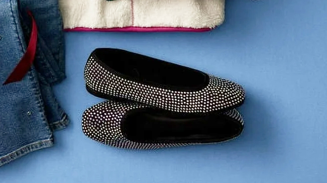 No Boundaries Womens Rhinestone Ballet Flats 1 No Boundaries Womens Rhinestone Ballet Flats 1