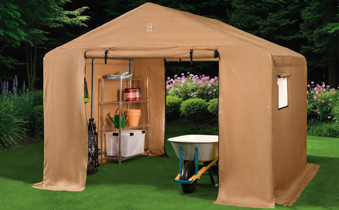 Outdoor Fabric Storage Shed