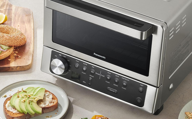 Panasonic FlashXpress Toaster Oven on the kitchen counter