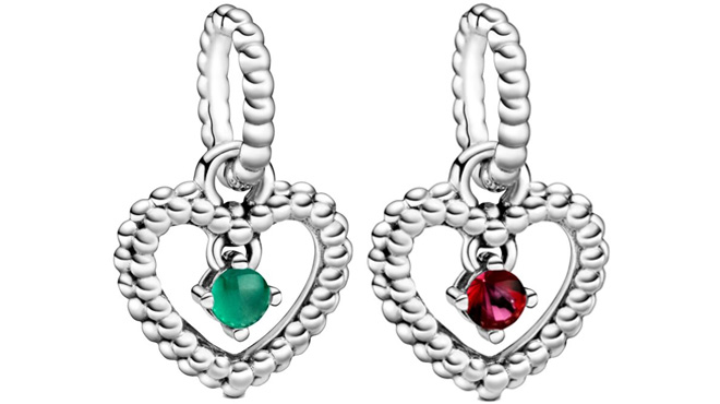Pandora Moments Silver Heart Dangle Charm